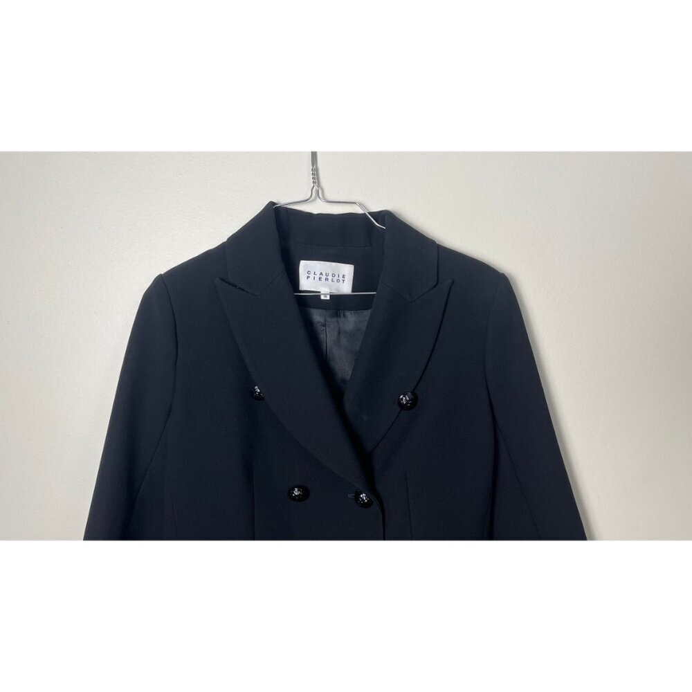 CLAUDIE PEIRLOT STRUCTURED BLACK JACKET 36 4/6 - Picture 2 of 10
